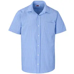 Mens Short Sleeve Aston Shirt Light Blue